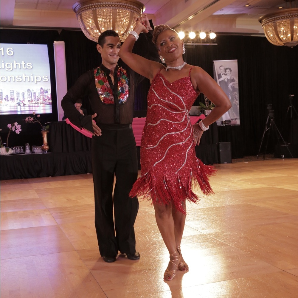 Short Ballroom Dance competition dress